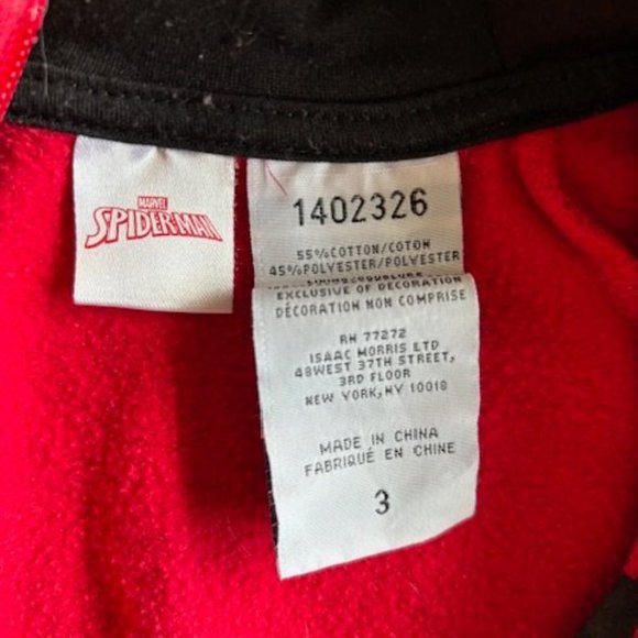 Spiderman Marvel Hoodie - Kids size: 3 - Picture 3 of 3
